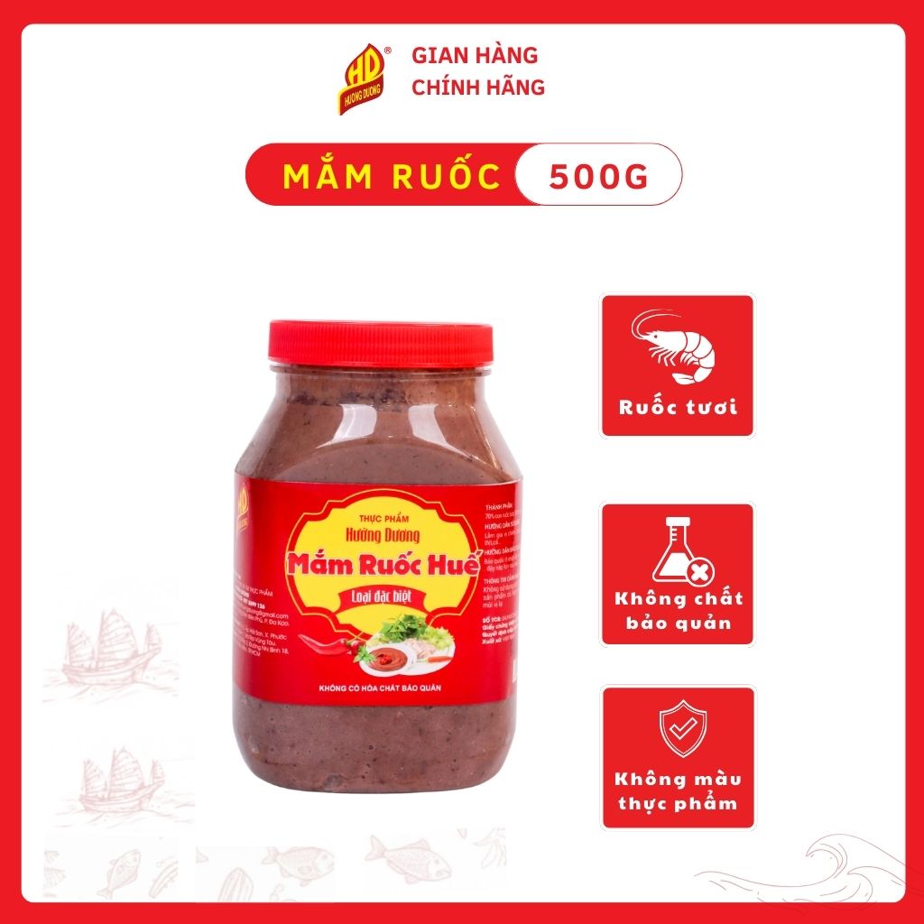 Mắm Ruốc Huế Hũ 500G