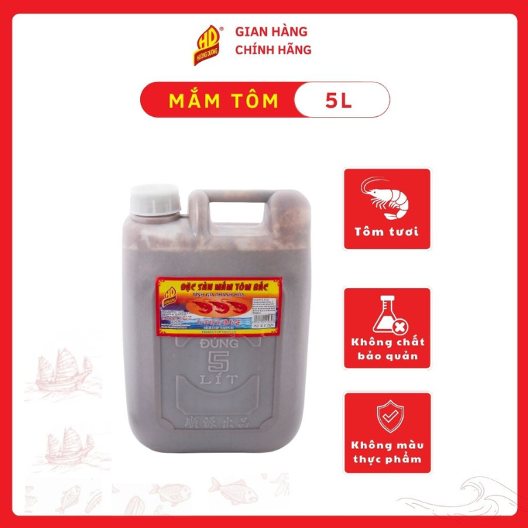 Mắm Tôm Bắc Đặc Sản Thanh Hóa Can 5L