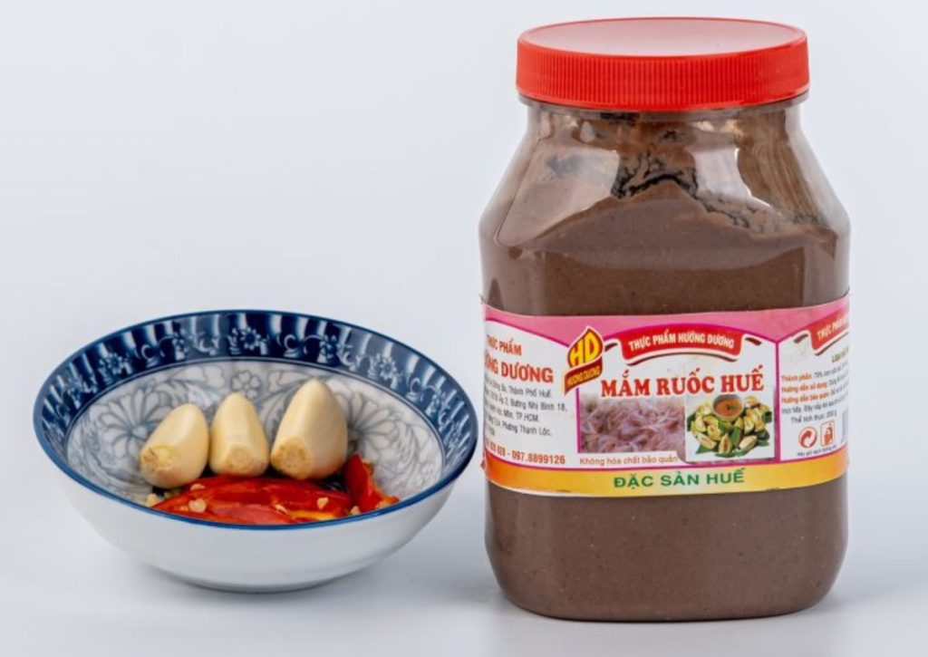Top 10 đặc sản mắm miền nam bạn không nên bỏ lỡ 3 Mắm ruốc Huế Thực Phẩm Hướng Dương - Đặc sản mắm Huế