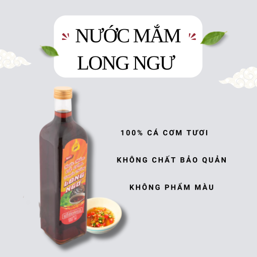 Nước mắm cá cơm Long Ngư đạm 30 chai 750ml