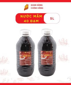 Nước Mắm Cá Cơm Long Ngư 40 Đạm Can 5l