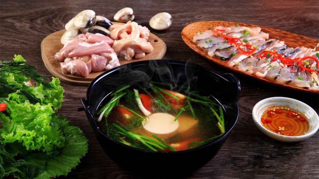 Công dụng của dấm bỗng trong nấu ăn - Lẩu cá