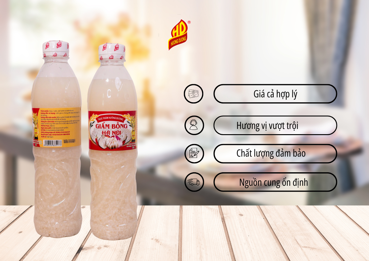 Mua giấm bỗng Sài Gòn ngon: Hướng Dương cung cấp sỉ & lẻ 4 Lý do chọn giấm bỗng Hướng Dương