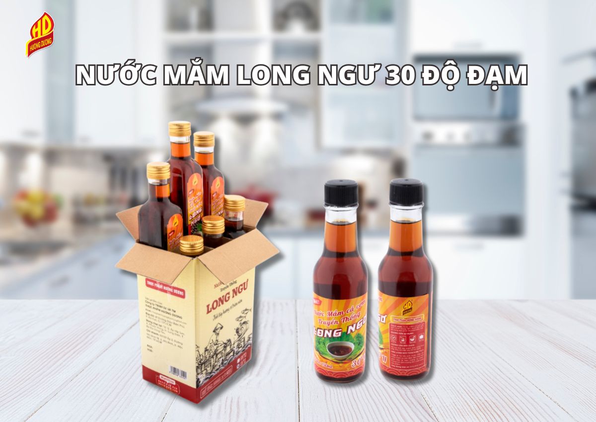 Nước mắm cá cơm Long Ngư 30 độ đạm