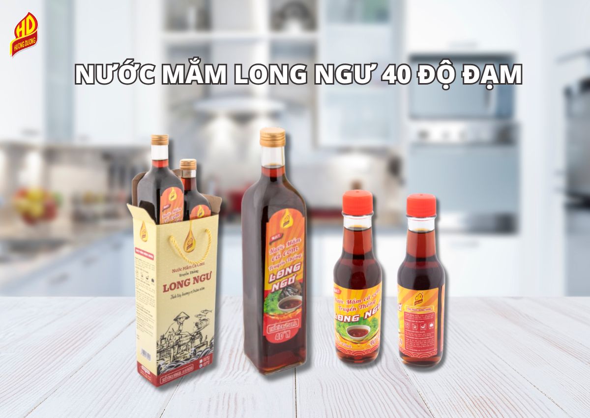 Nước mắm cá cơm Long Ngư 40 độ đạm