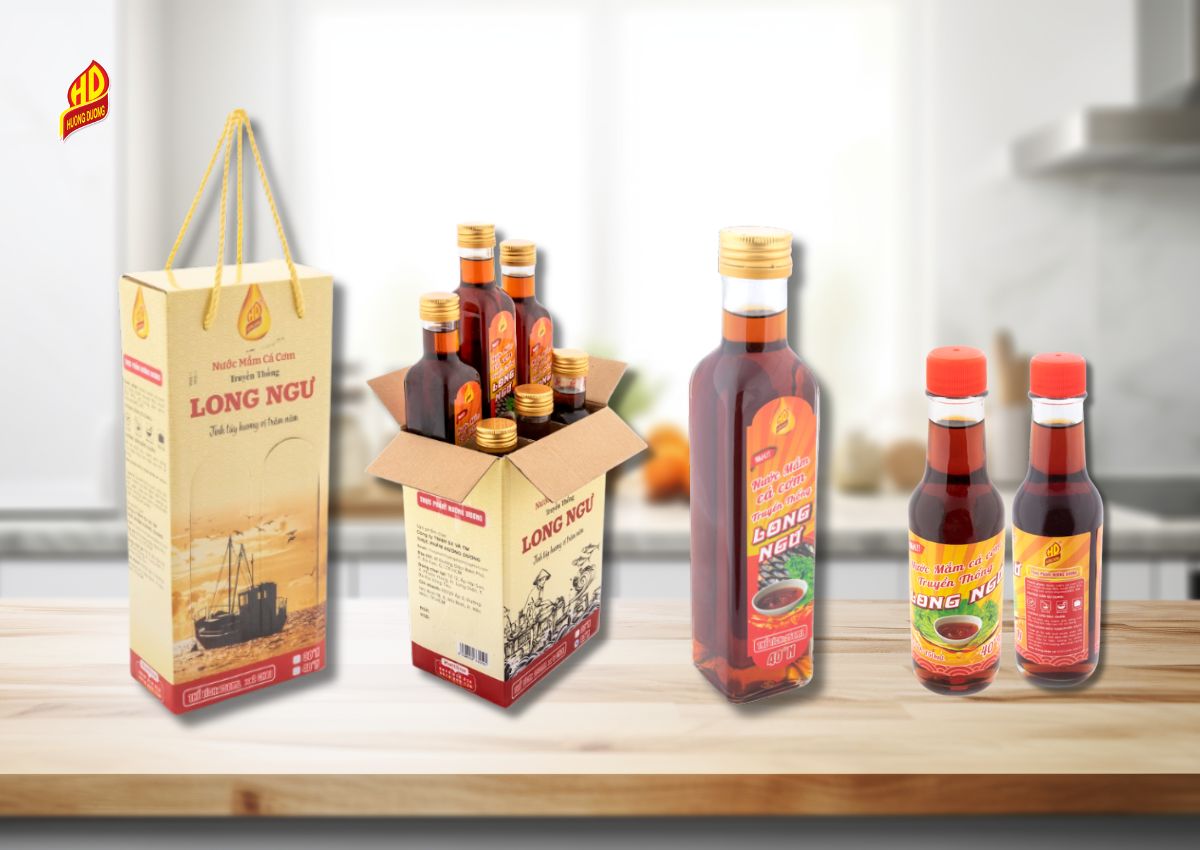 So sánh nước mắm Long Ngư 40 độ đạm và 30 độ đạm 2 Nước mắm cá cơm thượng hạng tại Sài Gòn Hướng Dương