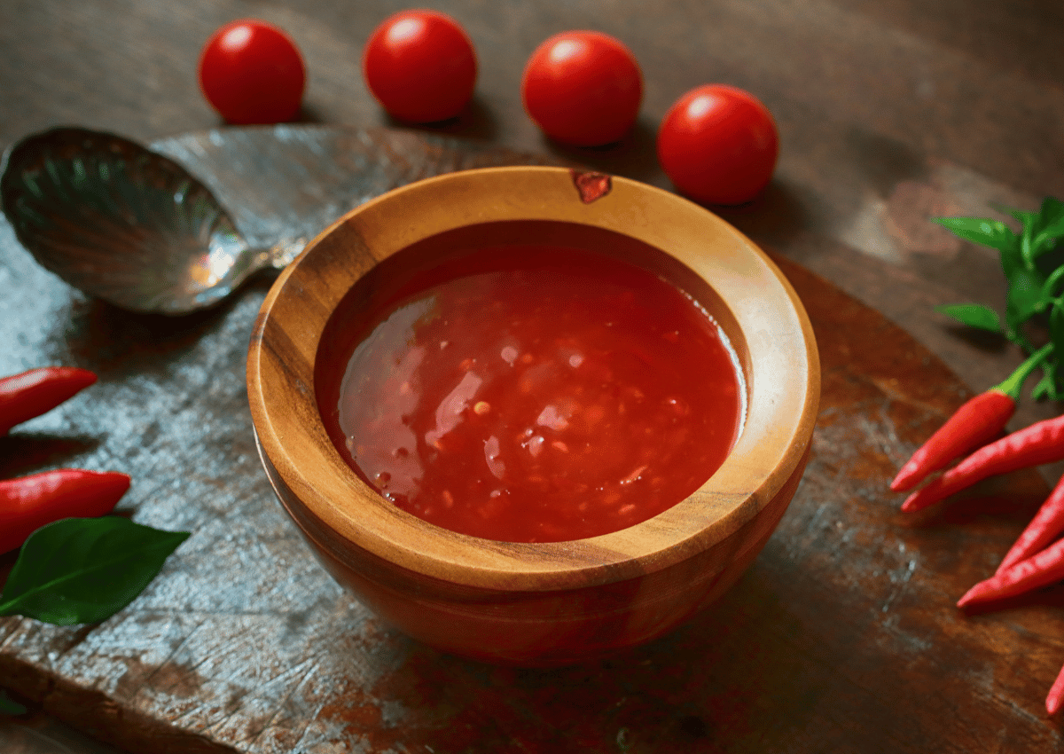Phân biệt tương ớt thật giả: Bí quyết chọn sản phẩm chất lượng cho bữa ăn 3 Tương ớt thật, được làm từ ớt tươi, muối, giấm và các nguyên liệu tự nhiên