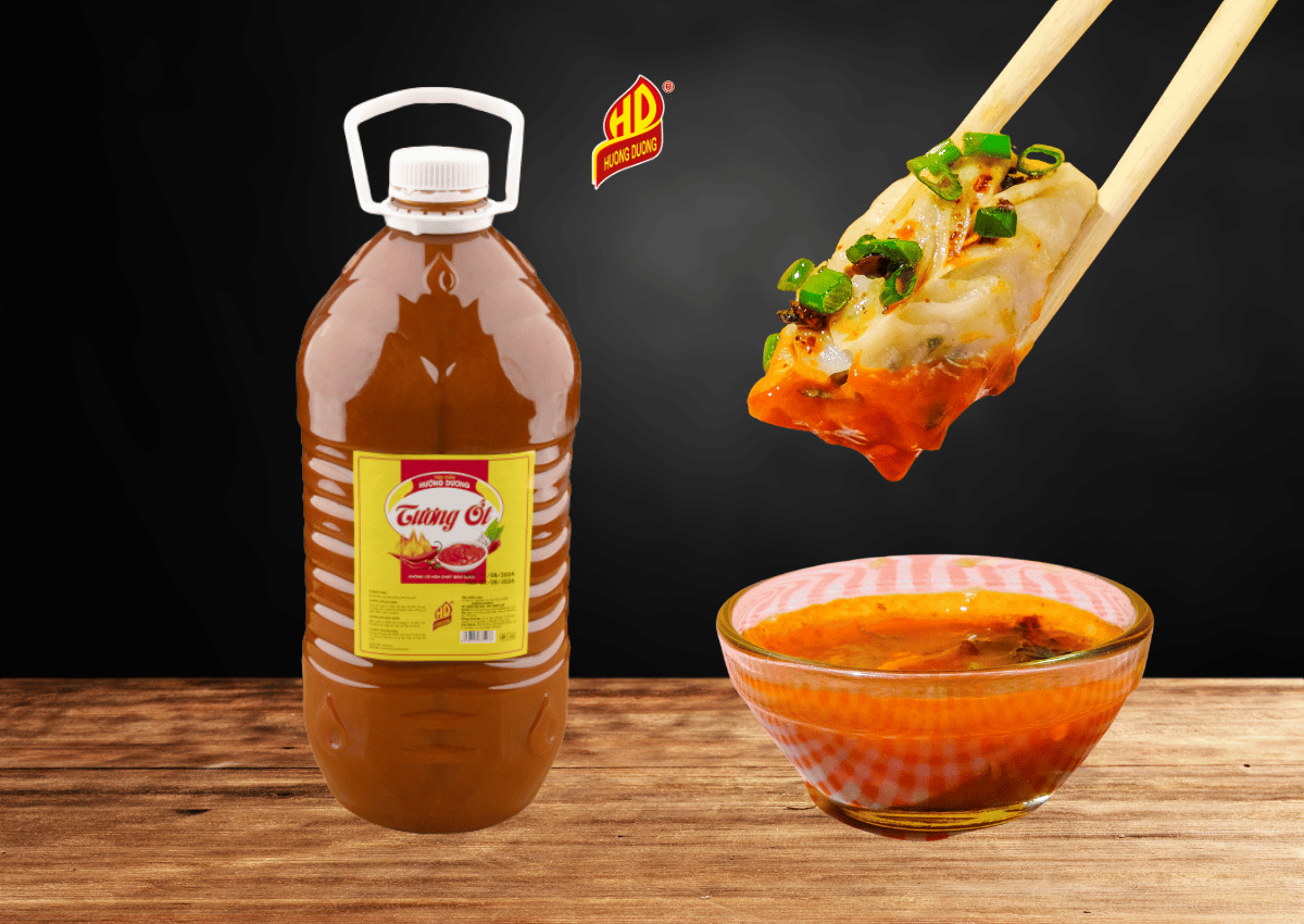 Tương ớt 5kg: Tại sao đây là lựa chọn tối ưu cho mọi gian bếp Việt? 4 Tương ớt làm nước chấm cho món ăn