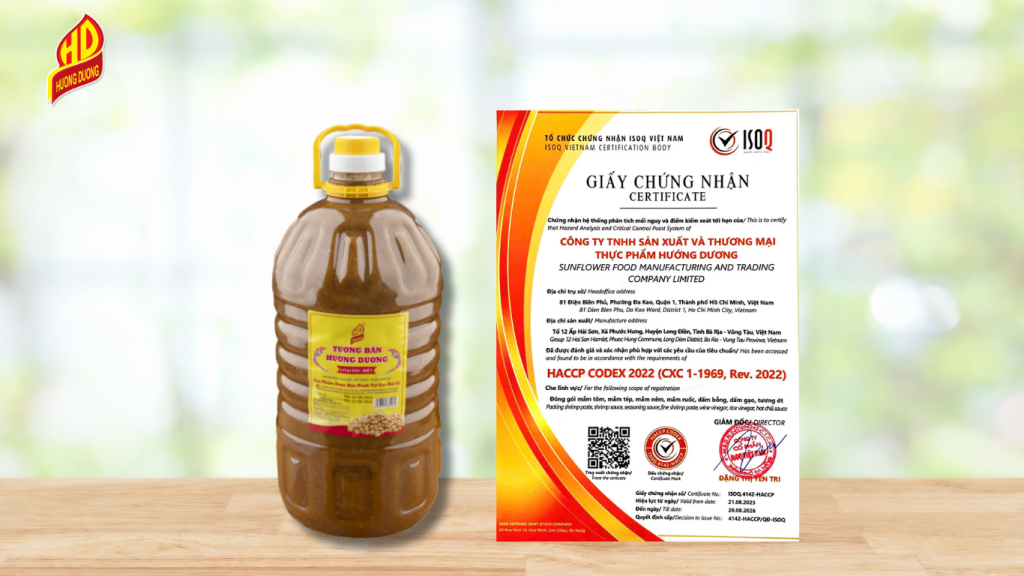 Tương Bần Thực Phẩm Hướng Dương - Đạt chuẩn VSATTP