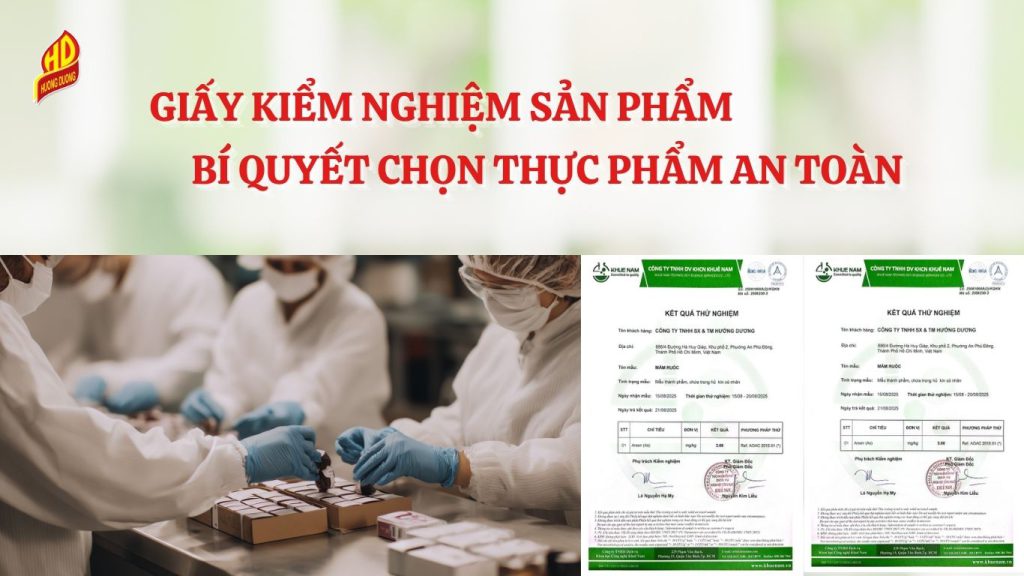 Giấy kiểm nghiệm sản phẩm