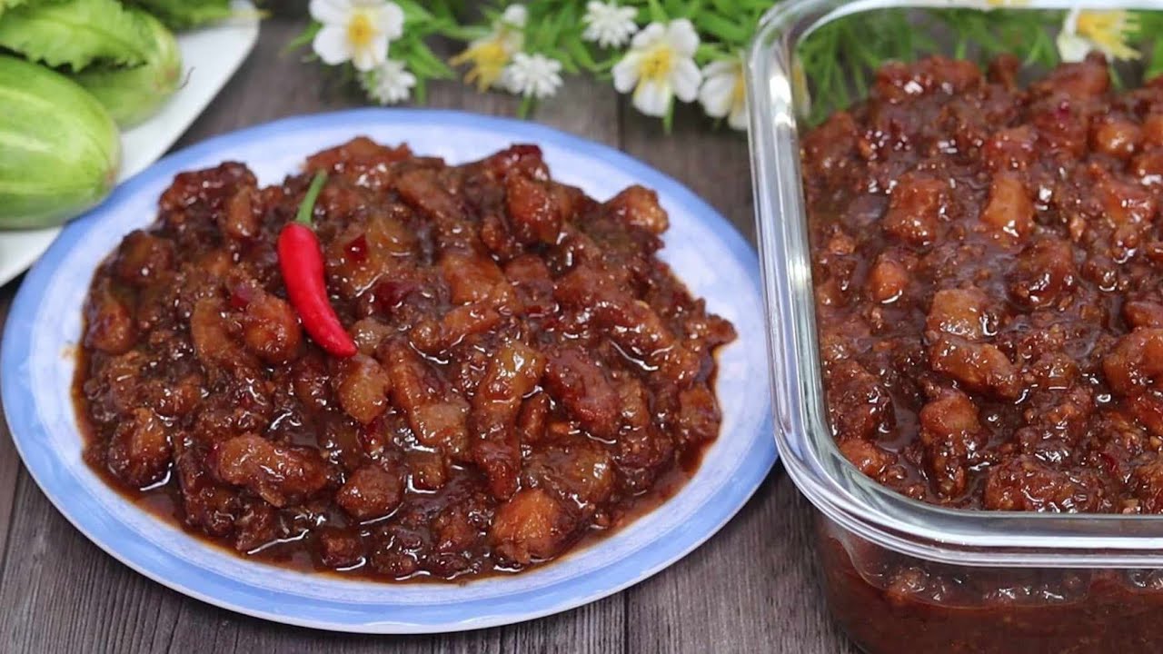 Cách làm mắm ruốc xào thịt ba chỉ đưa cơm 3 mắm ruốc xào thịt ba chỉ