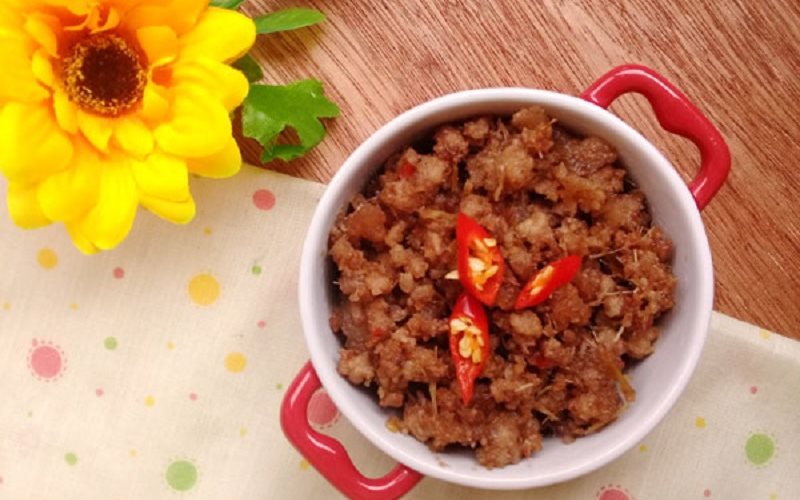 Cách làm mắm ruốc xào thịt ba chỉ đưa cơm 2 mắm ruốc xào thịt ba chỉ