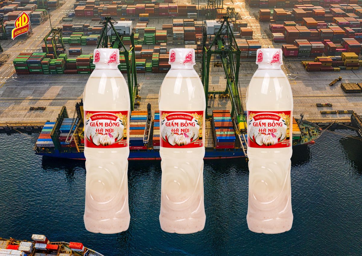 Giấm Bỗng Hướng Dương xuất khẩu sang thị trường nước ngoài