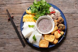 Mắm tôm bún đậu miền Tây