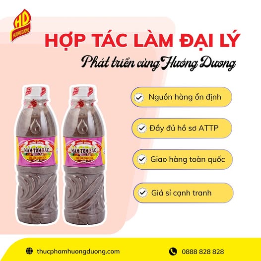Đại lý phân phối mắm tép mắm tôm